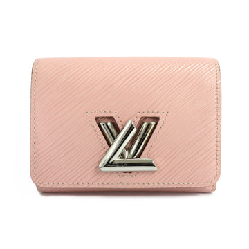 Louis Vuitton Portefolio Twist Compact M62934 Epi Rose Balletine Pink Silver  Three Fold Wallet Leather