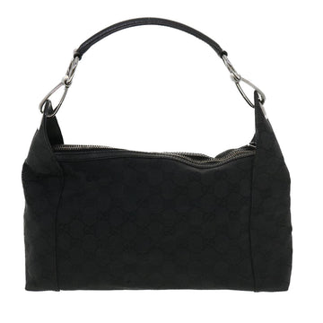 GUCCI GG Canvas Shoulder Bag Black 113023 39359