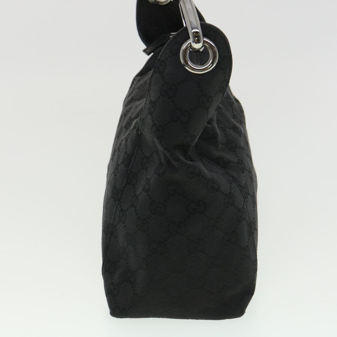 GUCCI GG Canvas Shoulder Bag Black 113023 39359