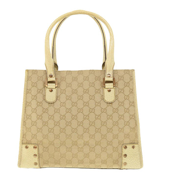 GUCCI GG Canvas Hand Bag Beige 124260 39453