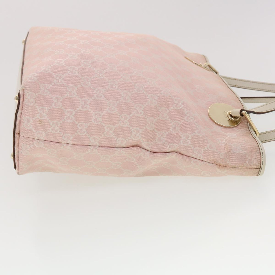 GUCCI GG Canvas Shoulder Bag Pink 120836 39455