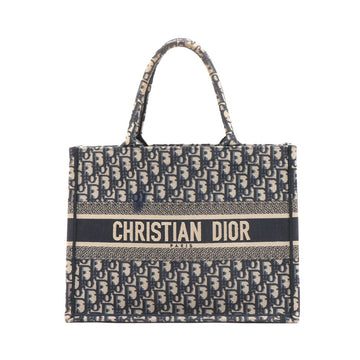 Christian Dior Book  Medium Linen  Bag Nbey