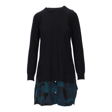 Louis Vuitton Sweater Dress with Pattern Silk  - '10s