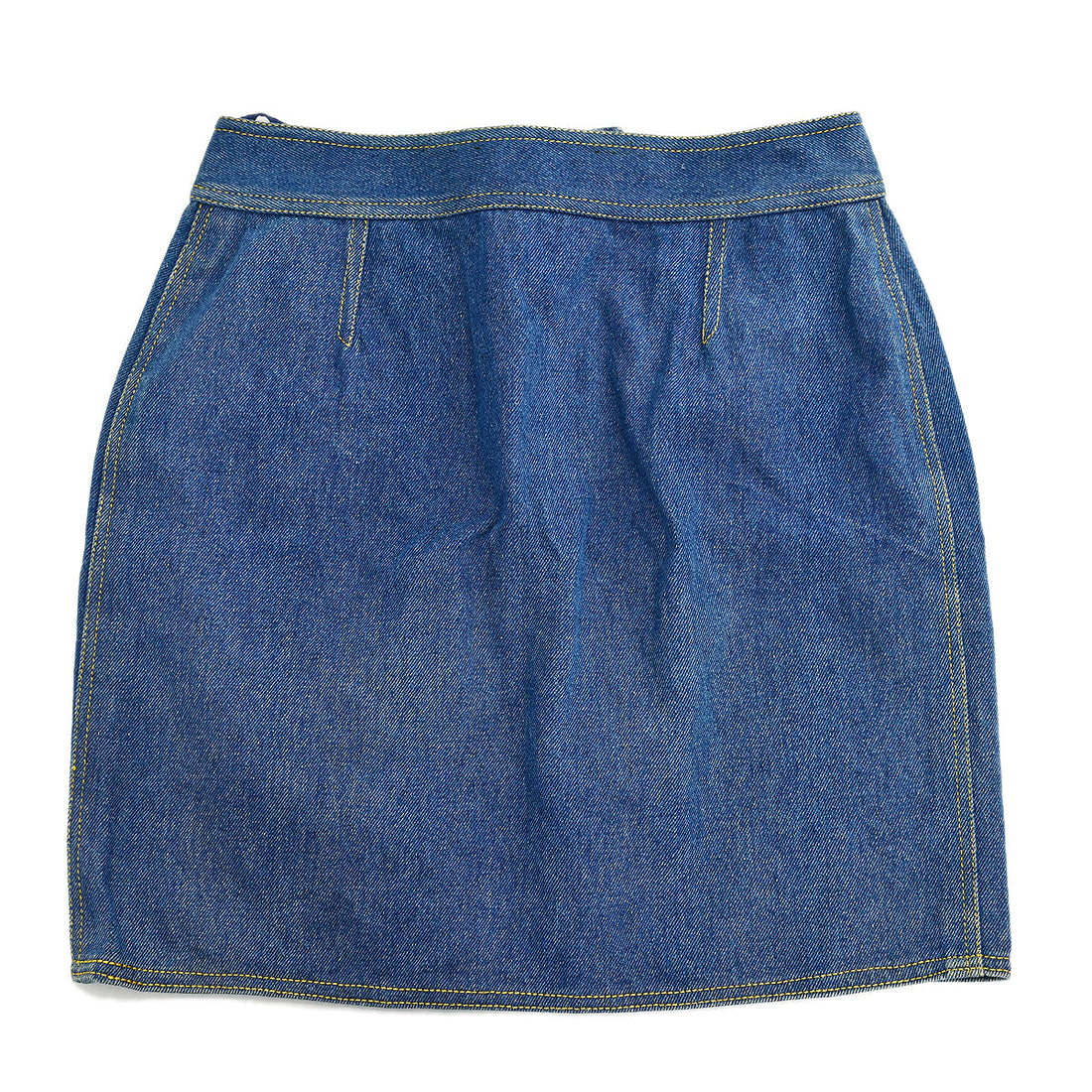 Chanel Spring 1994 CC button-embellished denim mini skirt #36