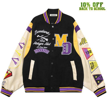 Makersluxe® Heavy Industry Varsity Jacket Flock MDAN