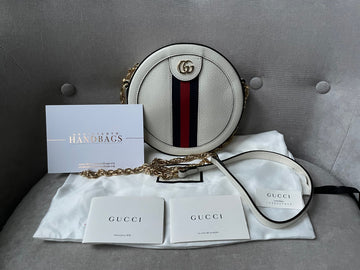 Gucci GG Round White Ophidia Small Shoulder Bag (RRP £1,060)