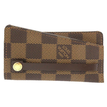 LOUIS VUITTON Key case Key holder  N62661 Damier canvas Brown Damier Ebene ClochettePM Women(Unisex) Used