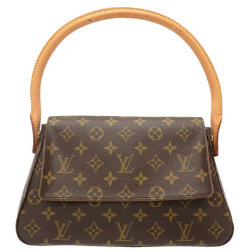 LOUIS VUITTON Handbag M51147 Monogram canvas Brown Monogram Mini Looping Women Used