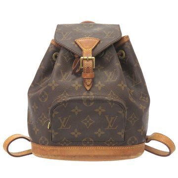 LOUIS VUITTON Backpack M51137 Monogram canvas Brown Monogram Mini Montsouris Women Used