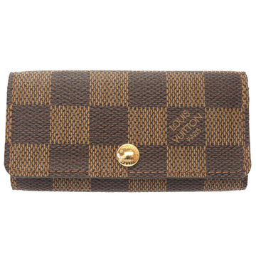 LOUIS VUITTON Key case Key holder  N62631 Damier canvas Brown Damier Multicles4 Women(Unisex) Used