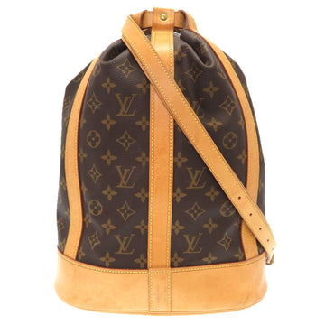 LOUIS VUITTON Shoulder Bag M42243 Monogram canvas Brown Monogram RandonneePM unisex(Unisex) Used