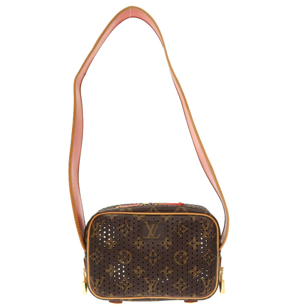 LOUIS VUITTON Shoulder Bag M95177 Monogram Perfo Orange Monogram Perfo Mini Trocadero Women Used