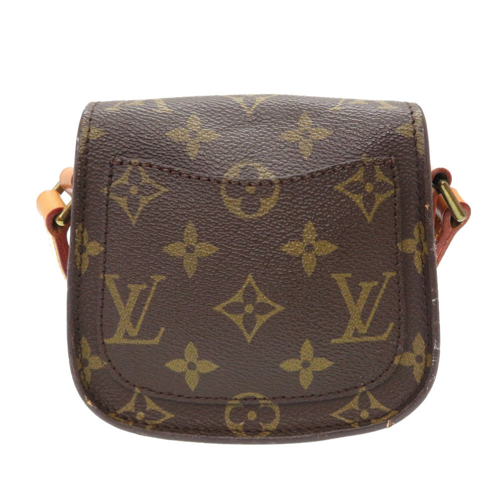 LOUIS VUITTON Shoulder Bag M51245 Monogram canvas Brown Monogram Mini-mini Saint-Cloud Women Used