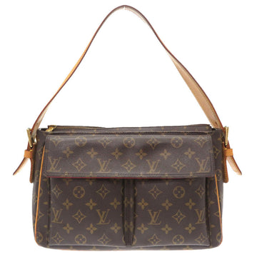 LOUIS VUITTON Shoulder Bag M51163  Monogram canvas Brown Monogram Vivasite GM Women Used