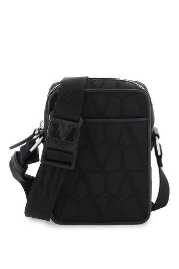 Valentino Garavani Small Black Iconographe Crossbody Bag Men