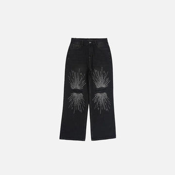 Knee Ripped Loose Jeans