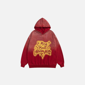 Star Washed Loose Hoodie