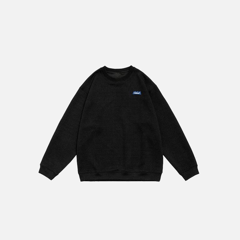 Solid Embroidered Sweatshirt