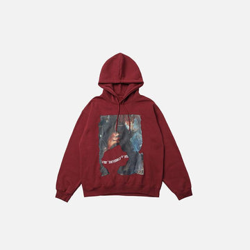 Oversized Loose Graphic Hoodie