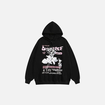 Dancing Rose Oversized Hoodie