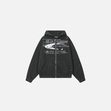 The All Or Nothing Zip-up Hoodie