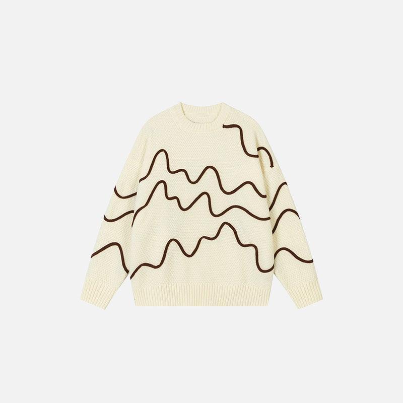 Wave Pattern Sweater