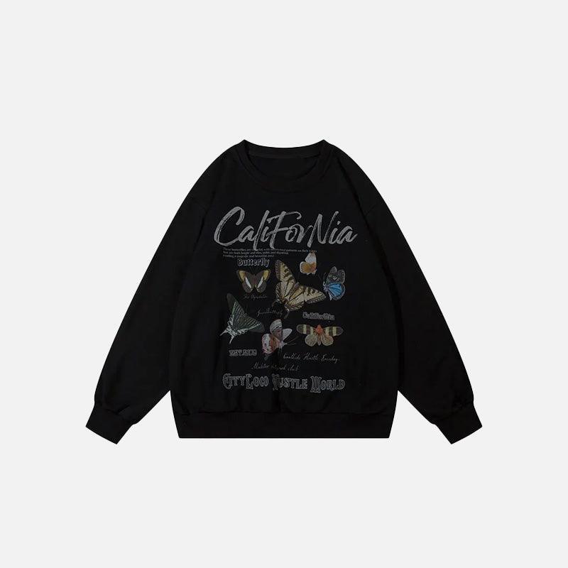 California Butterfly Garden Sweatshirt