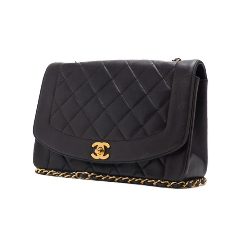 Chanel Matrasse Dianaflap Chain Shoulder  Black  Shoulder Bag Mini Shoulder Bag  Bag Hybrid ? Ship?  Mountain Bookstore Online