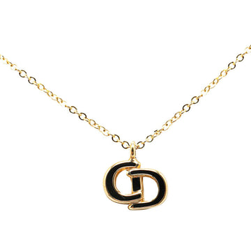 Dior CD logo necklace g black makeup ladies Dior