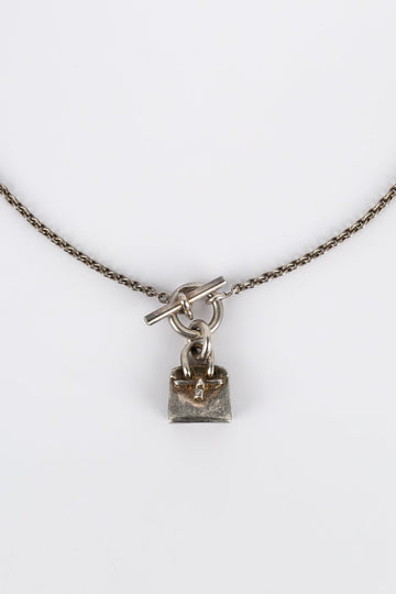 Collier Amulette en argent Hermès