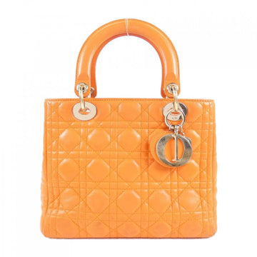 Christian Dior Lady Dior Medium Handbag Orange CAL44550 Bag