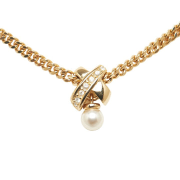 Dior Rhinestone Necklace G   Pearl  Dior