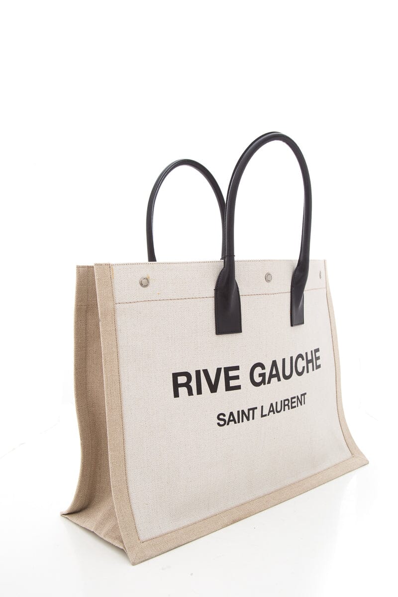 Saint Laurent Natural "Rive Gauche" Large Tote