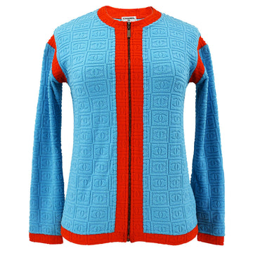 Chanel 2002 high-summer CC zip-front cardigan