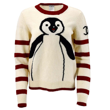 Chanel 2007 fall penguin intarsia-knit jumper  #42