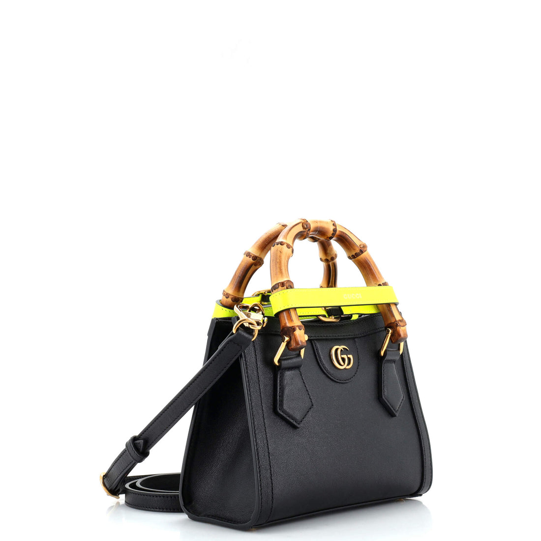 Diana NM Bamboo Handle Tote Leather Mini