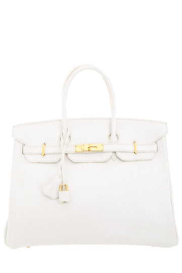 Hermès 2009 White 35CM Birkin Handbag