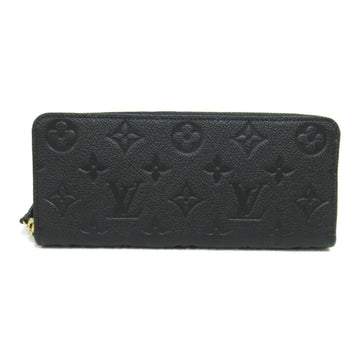 Louis Vuitton Portefolio Clemence Round Long Wallet Round Long Wallet Leather Monogram Emplant   Black M60171