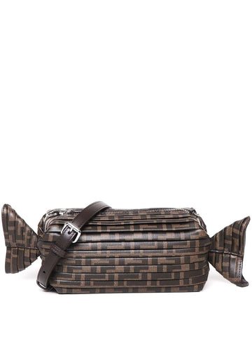 Fendi Men Ff Canvas Caramella Bag