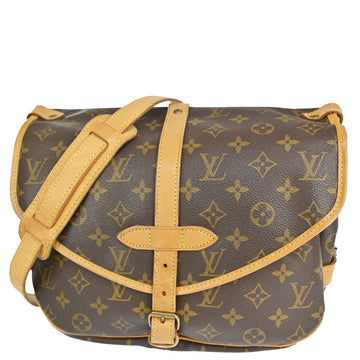 Louis Vuitton Saumur 30  Canvas Shoulder Bag ()