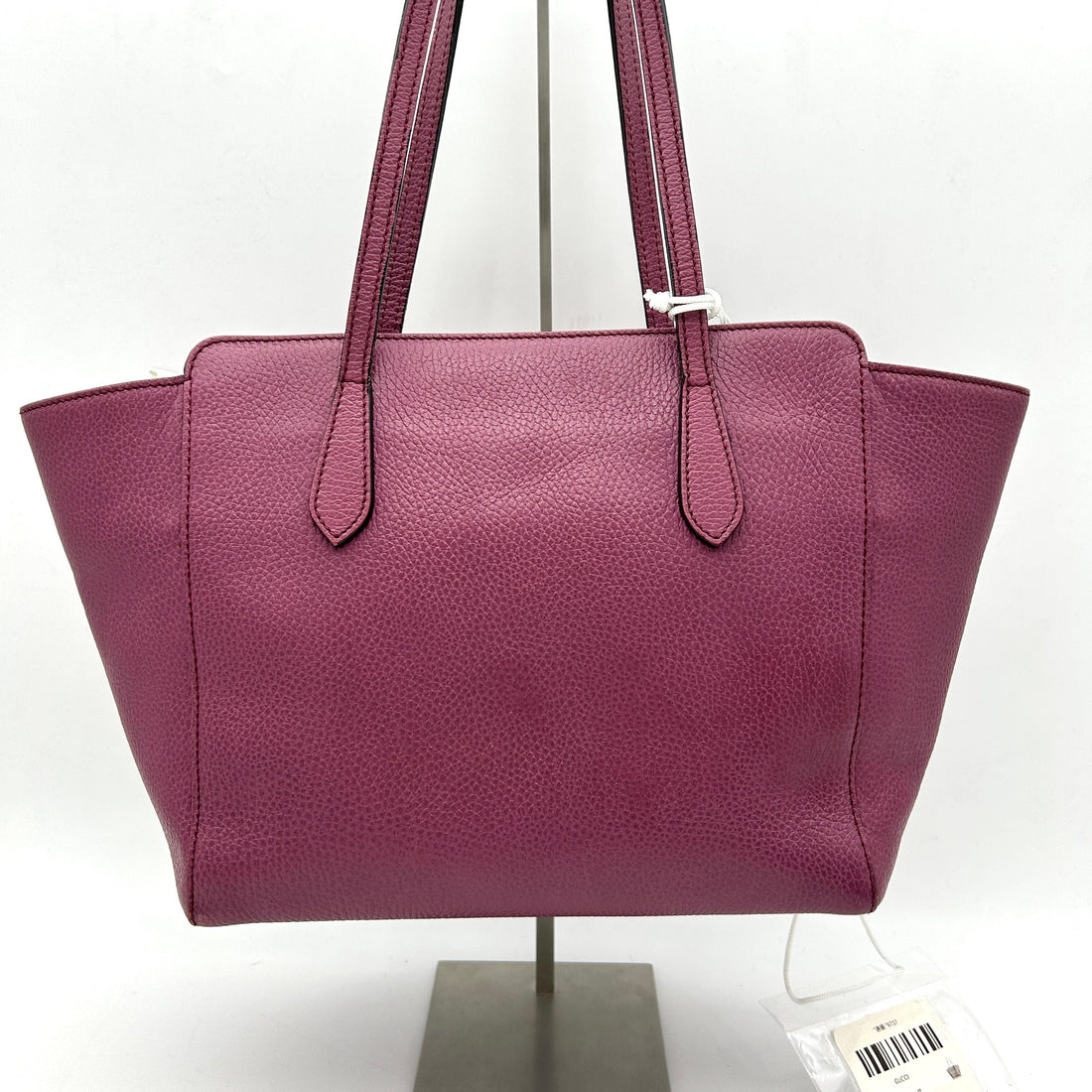 GUCCI Dollar Calfskin Small Swing Tote Peonia Flower Washed LA9737