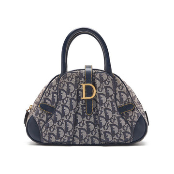 Dior Dior Troter Handbag Canvas  Leather Grey × Navy   Handbag Ladies Handbag ? Delivery? Ladies Online