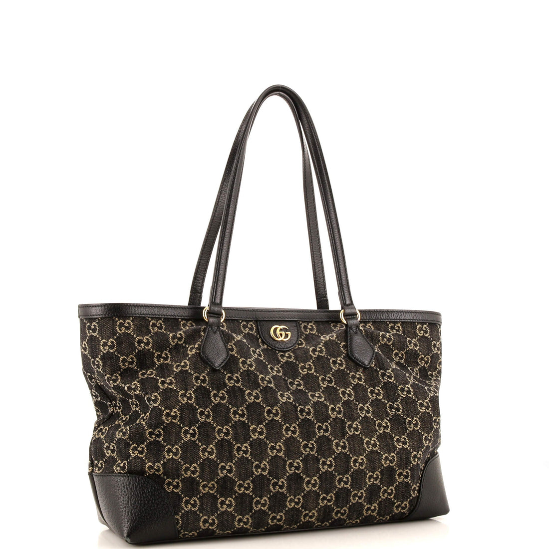 Ophidia Shopping Tote GG Denim Medium