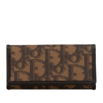 Dior Toter Keycase Brown PVC Leather  Dior