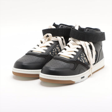 Dior Leather High Cut Sneaker 44 Men Black B27 Obrick