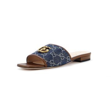Women's GG Marmont Slide Sandals Diagonal Quilted GG Canvas