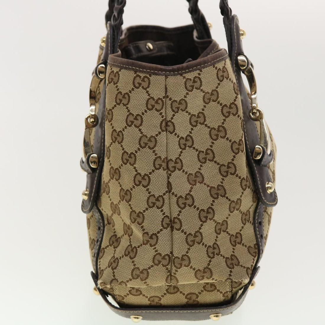 GUCCI GG Canvas Shoulder Bag Beige 162900 40110