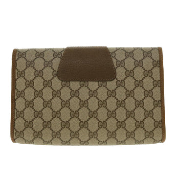 GUCCI GG Canvas Web Sherry Line Clutch Bag Beige Red Green 89.01.030 40342