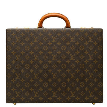 Louis Vuitton Briefcase Trunk Monogram M53124 Carry Bag Leather Brown