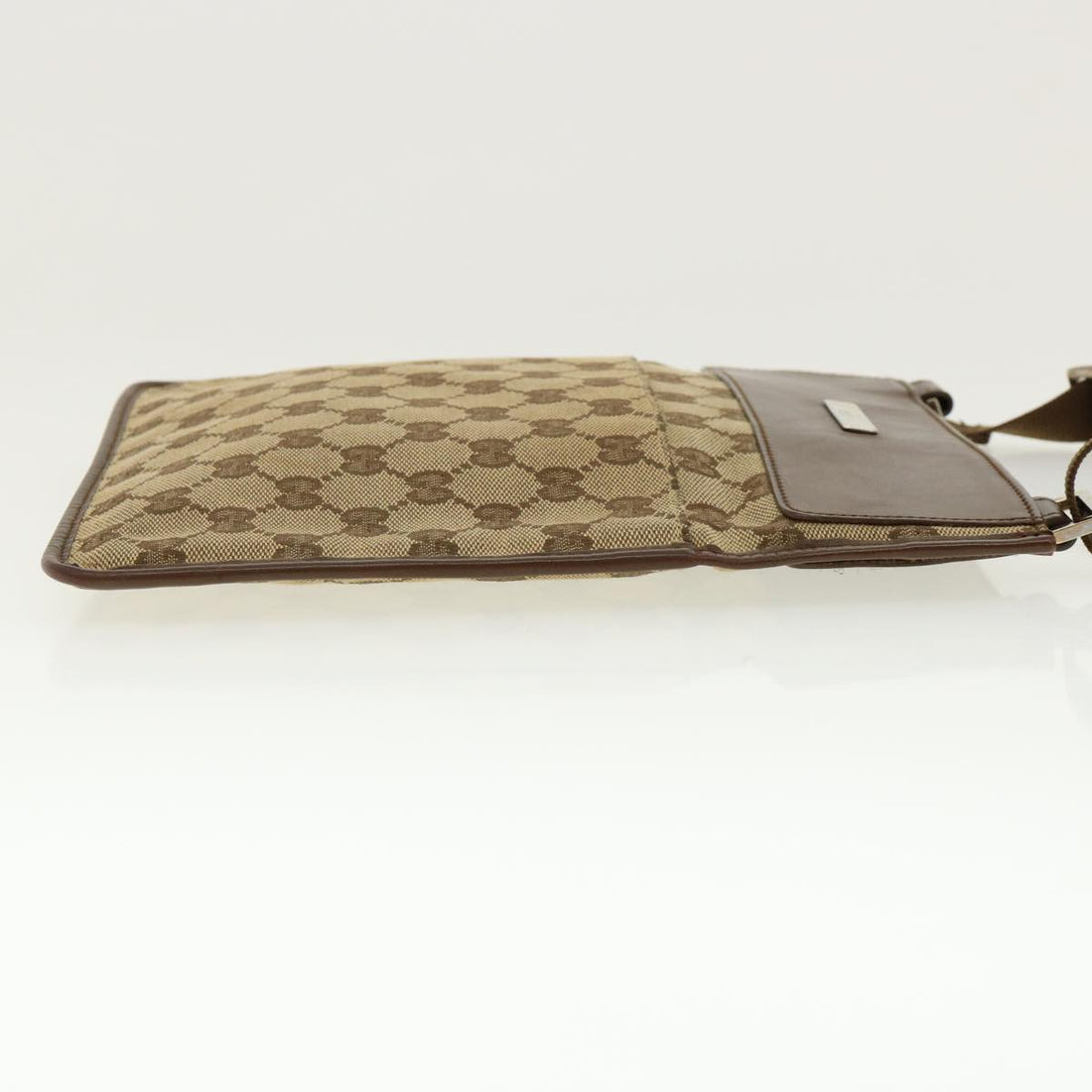 GUCCI GG Canvas Shoulder Bag Beige Brown 200047 40527